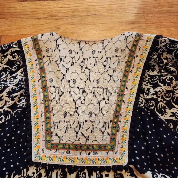 Ivy Jane Embroidered Lace 3/4 Sleeve Tunic M - Picture 6 of 6